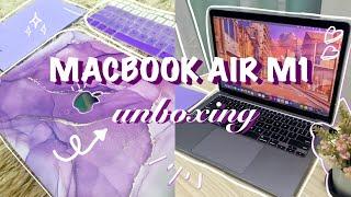 MACBOOK AIR M1 2020 UNBOXING | + ACCESSORIES 