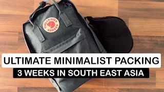 Ultimate Minimalist Packing | One Bag Only | Pack With Me for 3 Weeks In South East Asia