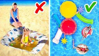 DIY BACKYARD POOL FOR YOUR KIDS || EASY SUMMER CRAFTS FOR BACKYARD