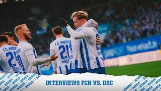 Interviews nach dem Spiel gegen Arminia Bielefeld | 3. Liga #fchdsc