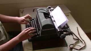 Speed Typing Test (Halda Star Typewriter)