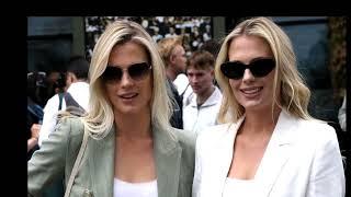 Amelia y Eliza Spencer, las elegantes gemelas a juego en Wimbledon...