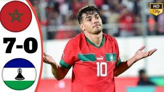 Morocco vs Lesotho 7-0 All Goals Highlight Today Match 2024