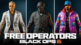 ALL 15 FREE OPERATOR SKINS TO CLAIM in BO6 PRE SEASON! (Free Operators, Promos, &...) - Black Ops 6