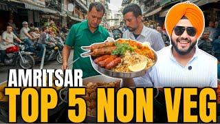 Top 5 Amritsar Non Veg | Mutton Chaamp ,Tandoori Chicken , Makhan Fish | Oyefoodiesingh | Amritsar