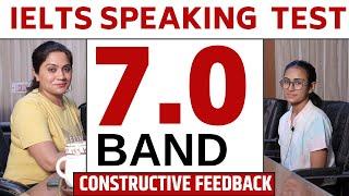 IELTS Speaking Test - 7 Band with Feedback #sapnadhamija