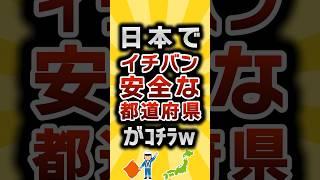 【2ch有益スレ】日本でイチバン安全な都道府県がｺﾁﾗw #2ch有益スレ #shorts vol.557