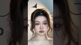 Jie style atmosphere sweet glitter makeup tutorial beautiful bride further study