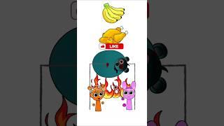 Sprunki Inflated Sky is Starving But Pinki and Oren Revenge to him #sprunki #animationmeme #funny