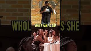 Now THAT'S a name.  #AriesSpears ROASTS the audience in Houston, Texas.