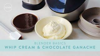 WHIP CREAM in a BLENDER and make silky CHOCOLATE GANACHE