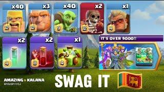 How to 3star "IT'S OVER 9000!! Challenge" on clash of clan | 3star with SWAG #clashofclans #coc