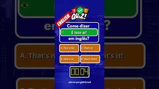 Como dizer "É isso aí!" em inglês? #inglês #english #chunks #shorts
