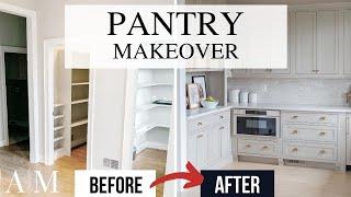 BUILDING A WALK-IN PANTRY // Pantry Makeover from START to FINISH - DIY Custom Pantry