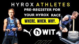 hyrox athlete race pre registration how, why and the benefits / hyrox training classes @wit.training