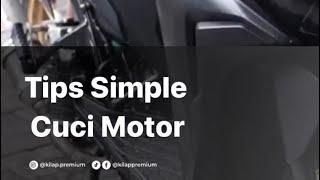 Tips simple cuci motor dirumah #kilappremium #cucimotor #vario