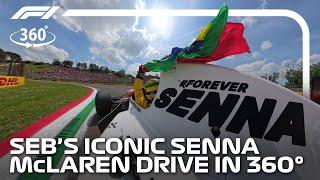 360 CAM: Vettel Drives Senna's McLaren at Imola