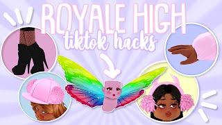 Testing Royale High TIKTOK HACKS! FREE SHADOW EMPRESS BOOTS? | Roblox Royale High