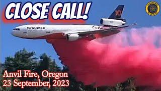 Tanker 910 Drop 23 Sept 2023 Anvil Fire