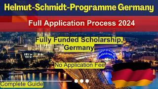  Helmut-Schmidt-Program Master’s Scholarships | Germany | Complete Application Process 2025 