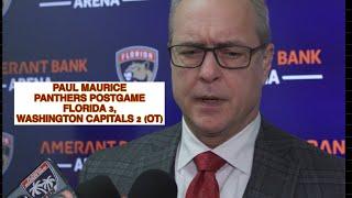 Paul Maurice, Panthers Postgame: Florida 3, Washington Capitals 2 (OT)