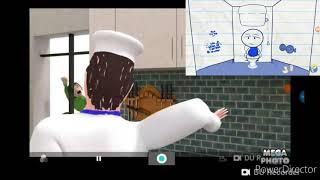 Kid gets hit by chef