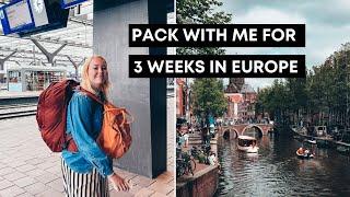 Packing for a 3-week backpacking trip in Europe: Carry-on only!