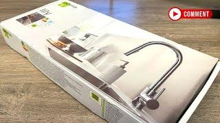 Lily Delinia kitchen faucet with pull-out spout. Unpacking. Installation