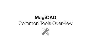 MagiCAD for Revit MEP – Common Tools Tab (Quick Overview)