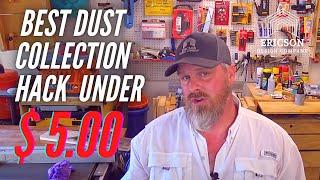 Best Dust Collection Hack | Miter Saw | Woodworking | Wood Shop