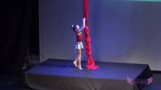 ELÉVATE AERIAL CHAMPION LATINOAMÉRICA 2019-1er Tela Mini Kids Principiante, Rafaela Gerona, Chile