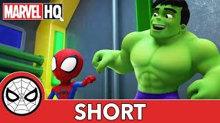 Meet Spidey and his Amazing Friends Short #3 | A Helping Hulk | @Disney Junior @Marvel HQ