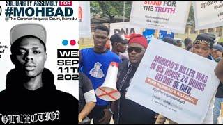 Justice For Mohbad! Yomi Fabiyi,Mohbad Dad Others Protest, See Last Video He Did Before He Died