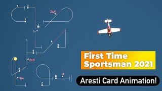 First Time Flying Sportsman Aerobatics || Aresti Card Animation!!