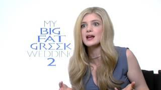 My Big Fat Greek Wedding 2: Elena Kampouris Official Movie Interview | ScreenSlam