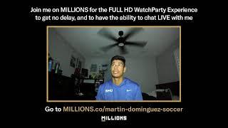 Martin Dominguez. MLS WatchParty. Game streamed separately. September 30th, 2023, Only on MILLION...