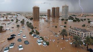 Madinah, Saudi Arabia is in chaos! Storms and flash floods turn streets into rivers