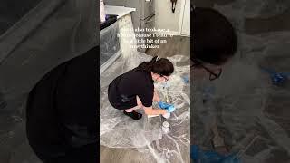 painting my countertops! Part 1 of my DIY kitchen makeover!