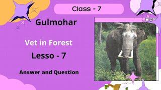 Lesson 7. Vet in Forest || Gulmohar || Answers and Questions || Class 7