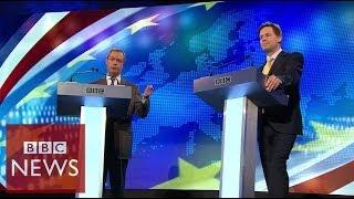 Farage vs Clegg: Row over Russia's role in Crimea - BBC News