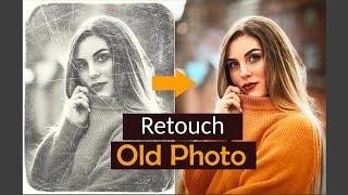 Retouch Old photo in Photoshop 2023 ( Ai )