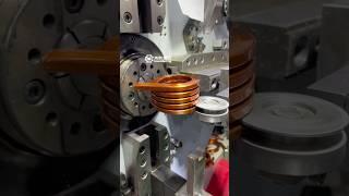 6mm*10mm copper coils winder.Inverter coils winding machine.enameled copper wire winder.#coppercoil