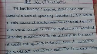 The Television (easy and short essay)