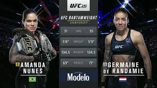 Amanda Nunes vs Germaine de Randamie UFC 245 FULL FIGHT CHAMPIONS