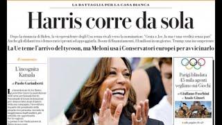 RASSEGNA STAMPA 23 LUGLIO 2024 QUOTIDIANI NAZIONALI ITALIANI  PRIME PAGINE DEI GIORNALI DI OGGI