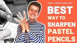 How to sharpen pastel pencils | Easy step-by-step tutorial