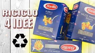 4 Idee per Riutilizzare Scatole di Pasta | DIY Riciclo Creativo