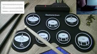 Uptown Funk - Electronic Drum pad cover with Tomplay (Beginner)