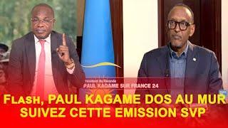 Flash,  Paul KAGAME dos au mur.    Suivez cette émission svp !