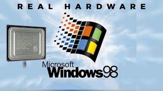 Windows 98 in 2016 !  [real hardware]